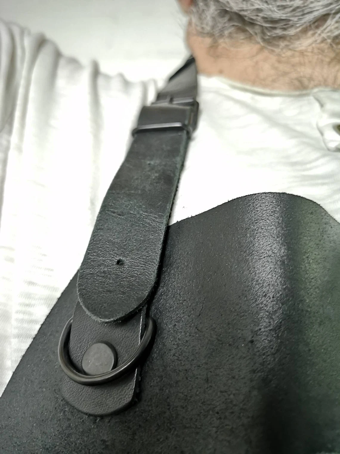 Medieval leather apron for craftsman