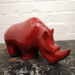 Exclusive Otto Keramik Ceramic Rhino West German Pottery Fat Lava