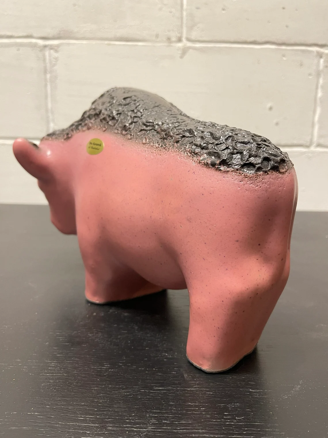 Otto Keramik Ceramic Bull West German Pottery Fat Lava