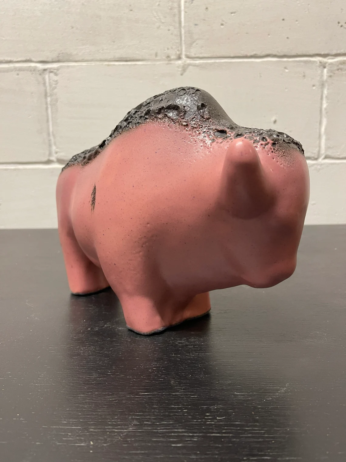 Otto Keramik Ceramic Bull West German Pottery Fat Lava