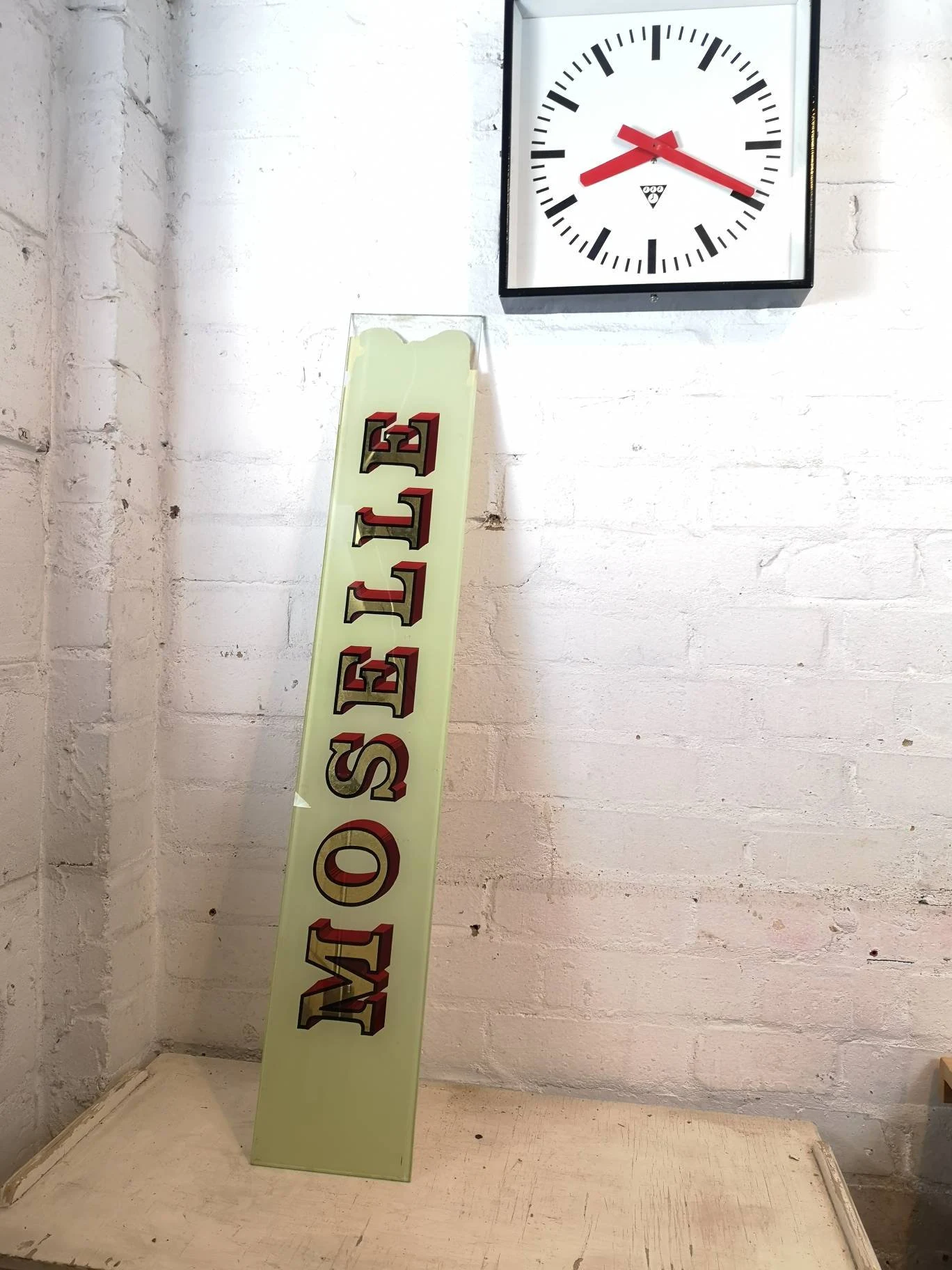 Early 1900s Hand Painted Glass Pub Signs