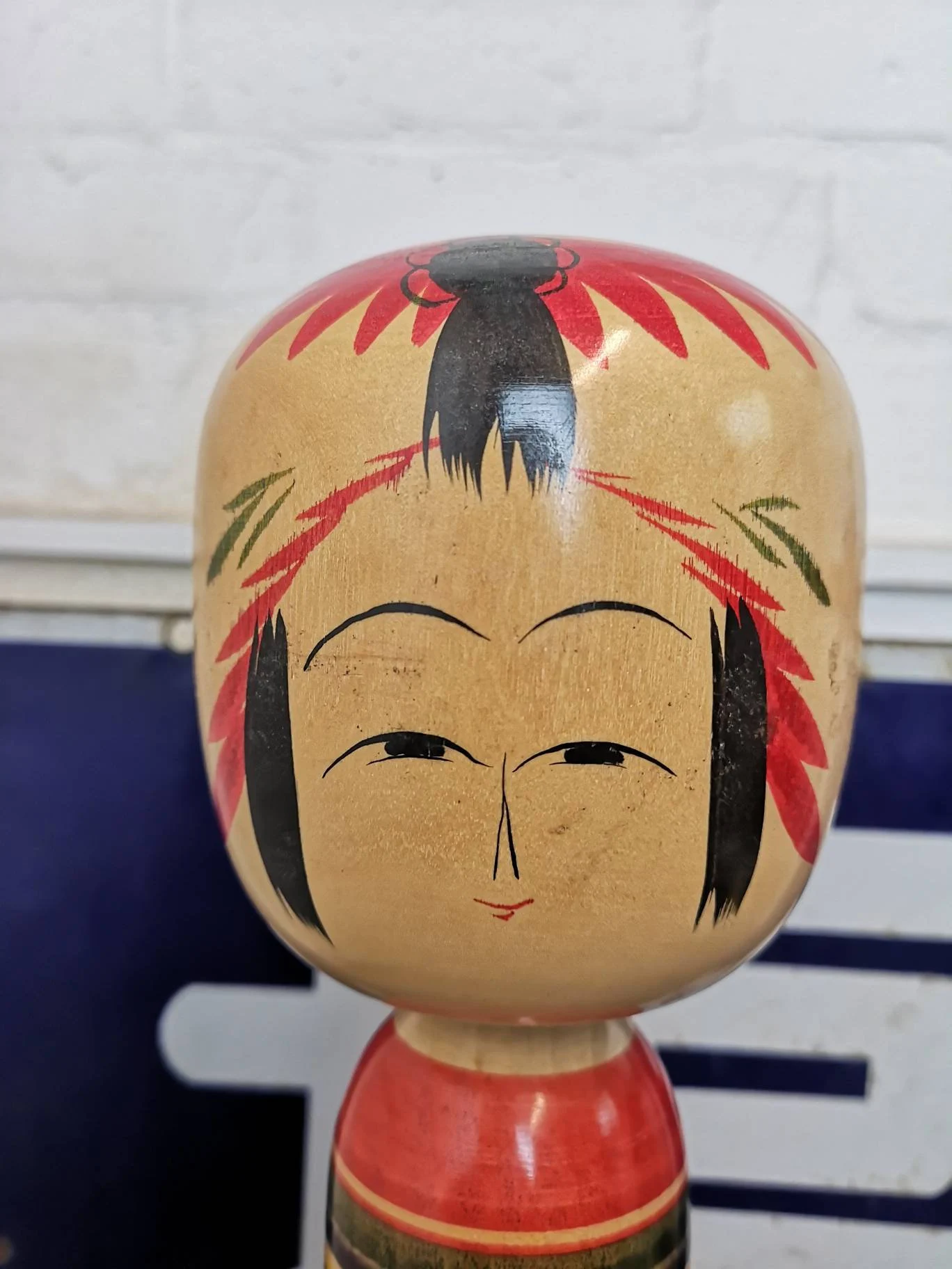 Vintage Large Traditional Japanese Tougatta Style Kokeshi Doll
