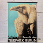 Vintage 1960s Tierpark Berlin Original Zoo Poster Advertising Of A Vulture