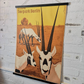 Vintage 1980s Tierpark Berlin Original Zoo Poster Advertising Of A Herd Of Ibex Celebrating 30 Years
