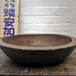 Early 1900s Large Traditional Hand Carved Wooden Japanese Bowl