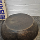 Early 1900s Large Traditional Hand Carved Wooden Japanese Bowl