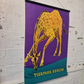 Vintage 1970s Tierpark Berlin Original Zoo Poster Advertising Of A Giraffe