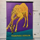 Vintage 1970s Tierpark Berlin Original Zoo Poster Advertising Of A Giraffe