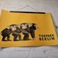 Vintage 1970s Tierpark Berlin Original Zoo Poster Advertising Of Baby Chimpanzees