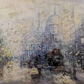 Framed Oil Painting On Canvas St Pauls London Signed T Hendricks Circa 1960s