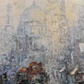Framed Oil Painting On Canvas St Pauls London Signed T Hendricks Circa 1960s
