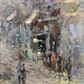 Framed Oil Painting On Canvas St Pauls London Signed T Hendricks Circa 1960s