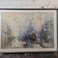 Framed Oil Painting On Canvas St Pauls London Signed T Hendricks Circa 1960s