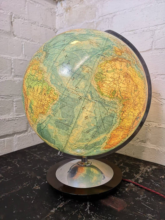Vintage 1960s Columbus Duo Glass Globe Lamp