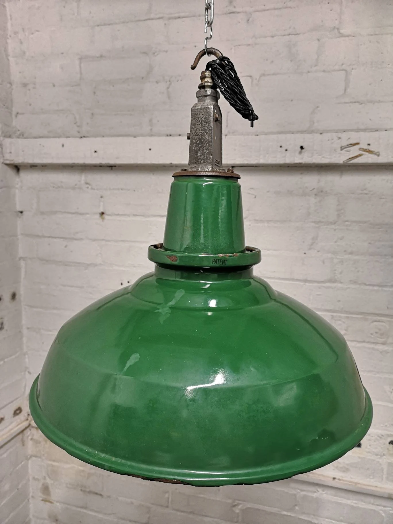 1950s Large Industrial Factory Light By Thorlux