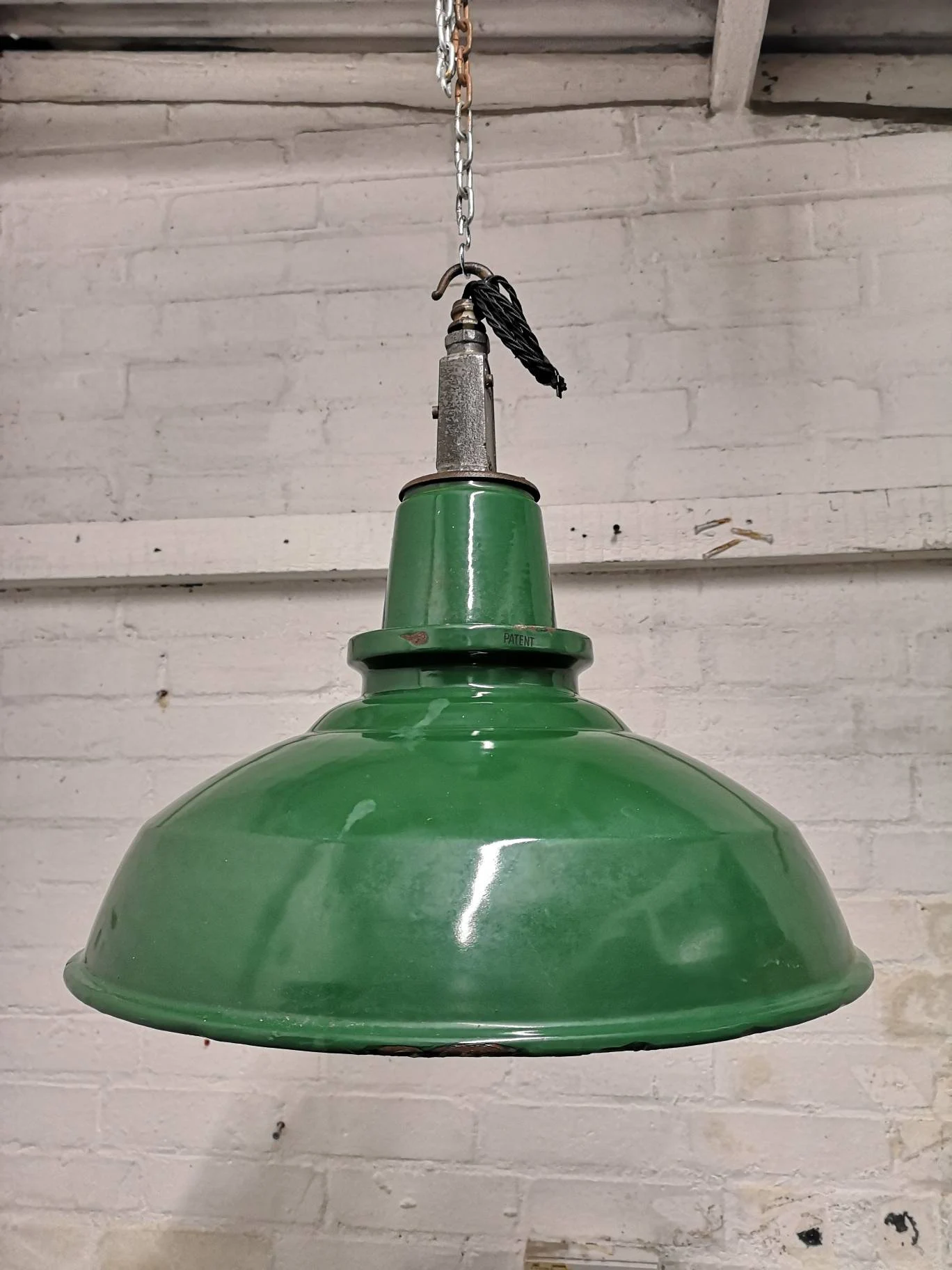 1950s Large Industrial Factory Light By Thorlux