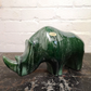 Exclusive Otto Keramik Ceramic Rhino West German Pottery Fat Lava