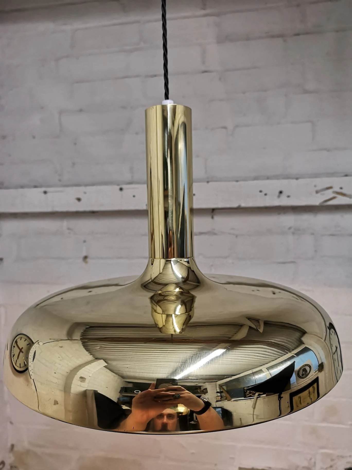 1960s Brass Pendant Lights By Sölken Germany