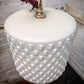 1960s Czech Cubic Effect Opaline Glass Pendant Light