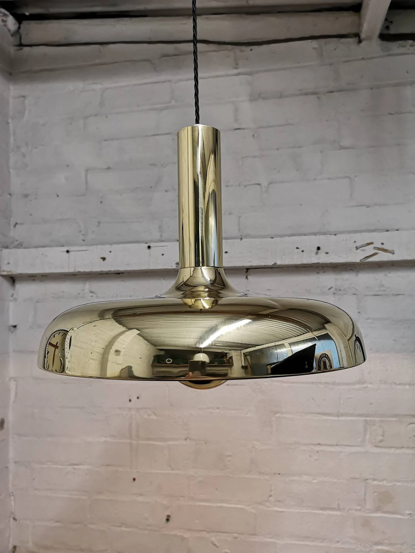 1960s Brass Pendant Lights By Sölken Germany