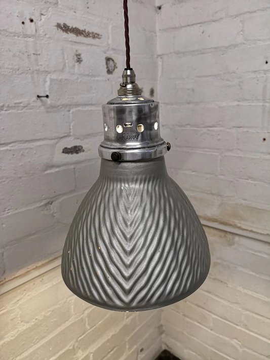GECORAY Mercury Glass Pendant Light British 1930s