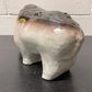 Exclusive Otto Keramik Ceramic Rhino West German Pottery Fat Lava moon