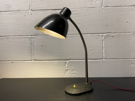 Circa 1930s Goose Neck Desk Lamp By Nolta Lux Germany