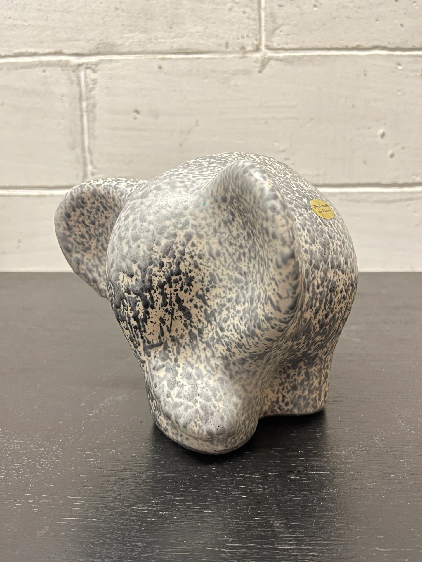 Otto Keramik Ceramic Elephant West German Pottery Fat Lava