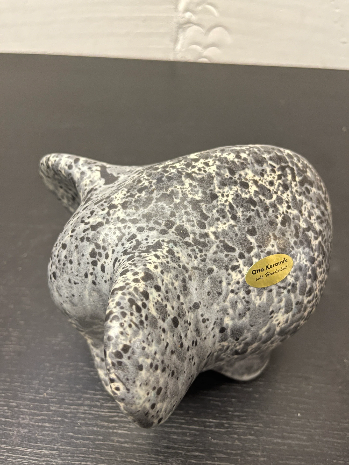 Otto Keramik Ceramic Elephant West German Pottery Fat Lava