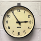Large Vintage 1940s Industrial Station / Factory Clock By Gents Of Leicester