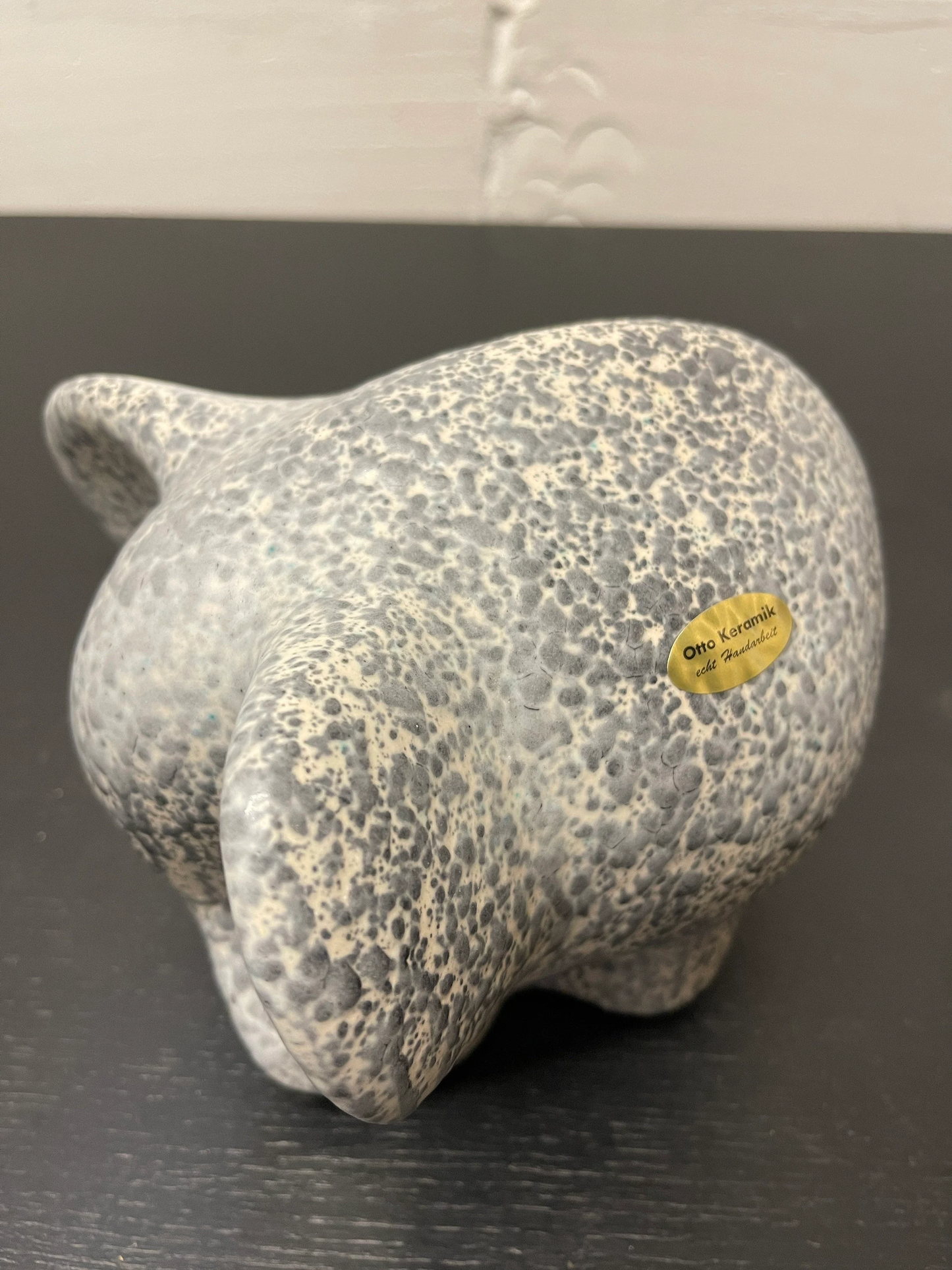 Otto Keramik Ceramic Elephant West German Pottery Fat Lava