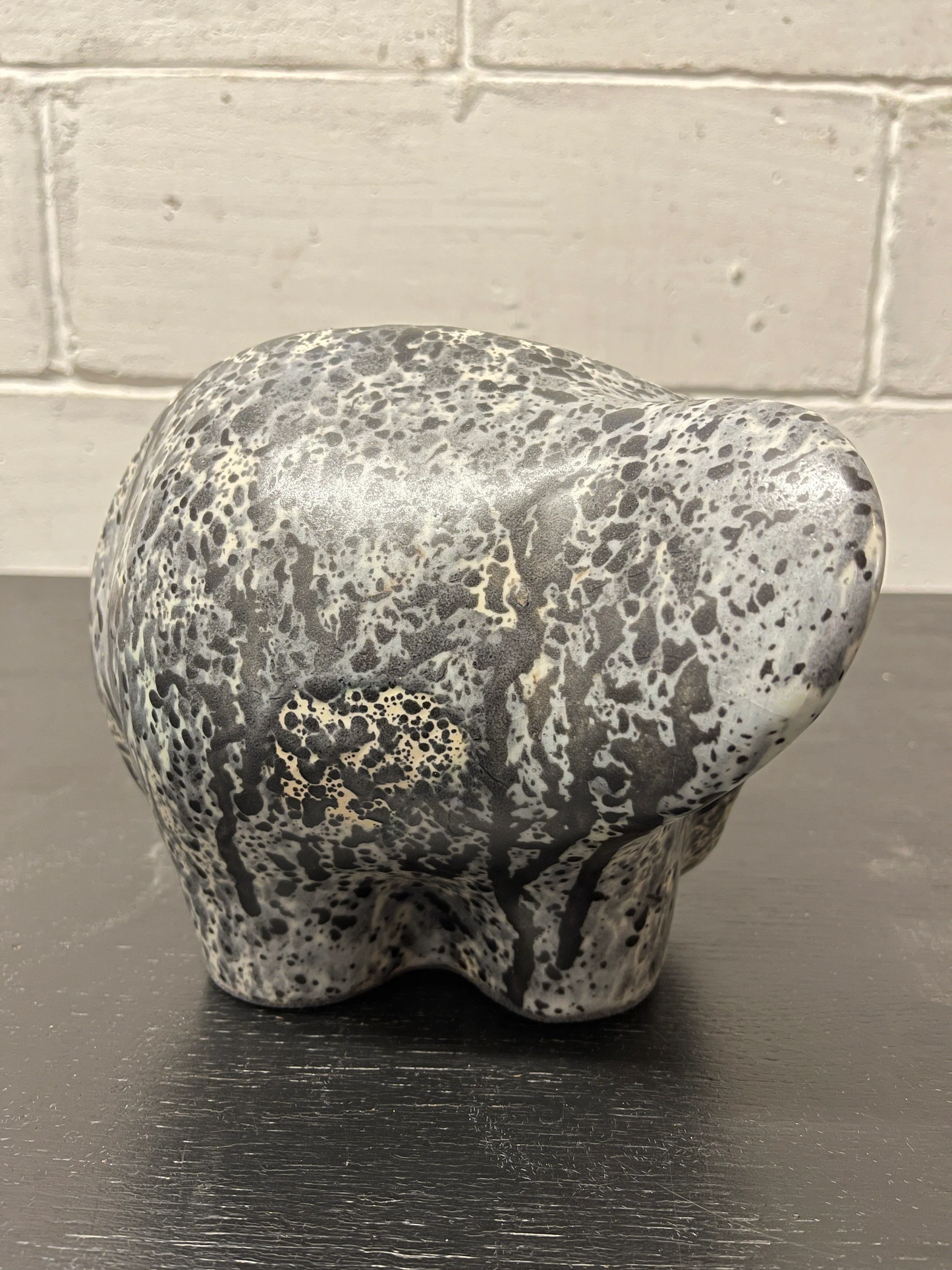 Otto Keramik Ceramic Elephant West German Pottery Fat Lava
