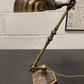 Rare Early 1900s Hexagonal Based Brass Piano Lamp By John Dugdill & Co