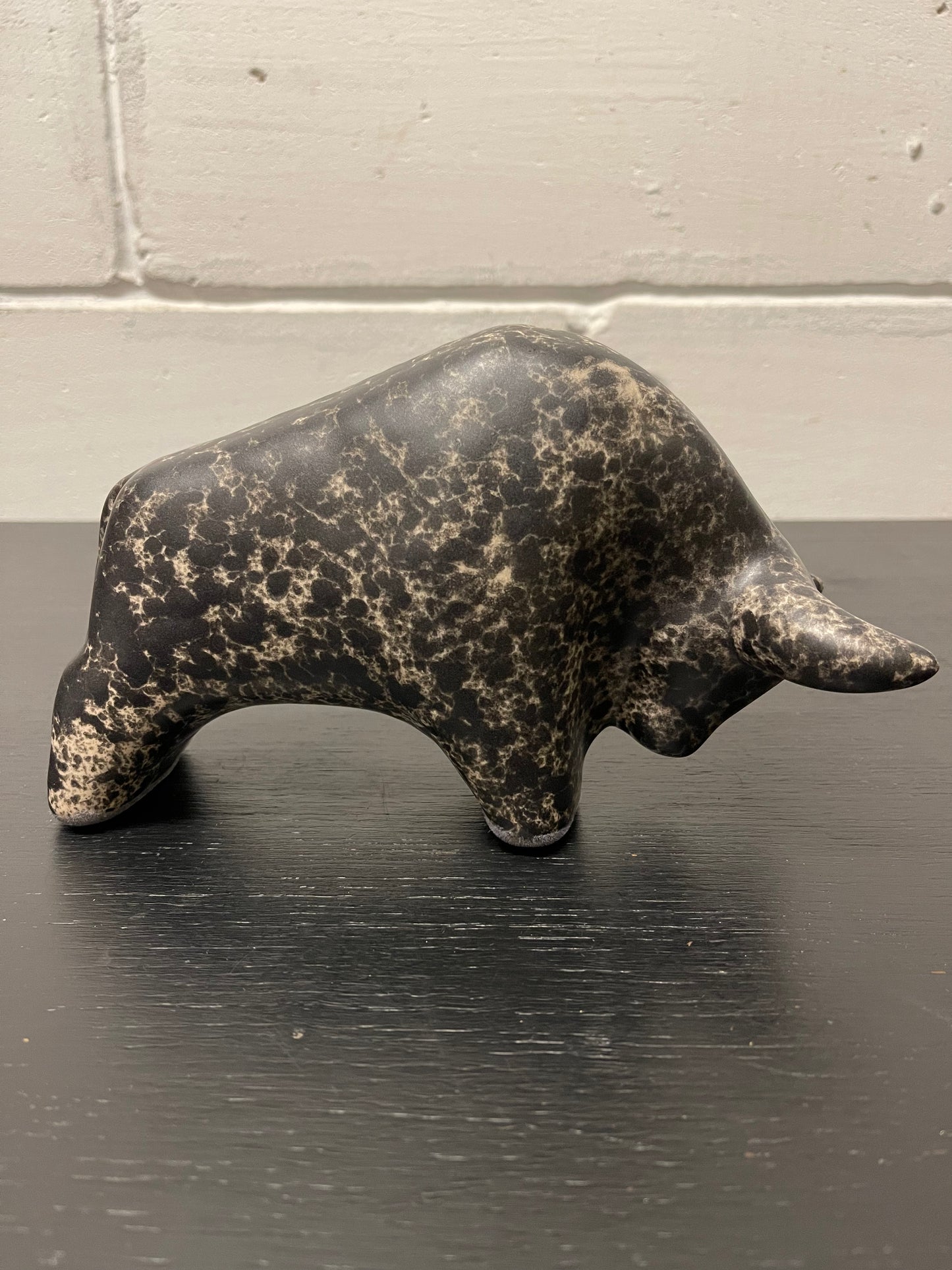 Otto Keramik Ceramic Bull West German Pottery Fat Lava