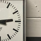 Czech Industrial 1960s Square Factory Clocks By Pragotron