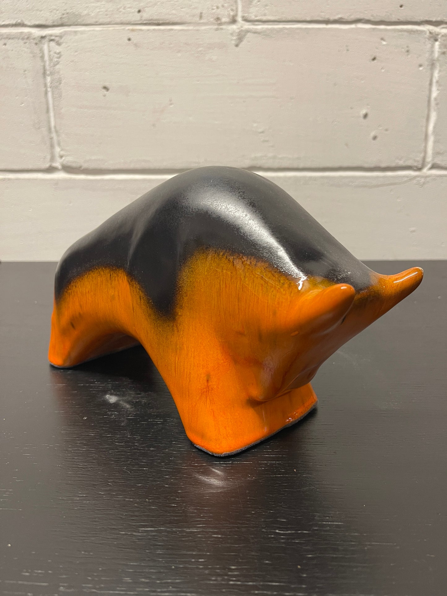 Otto Keramik Ceramic Bull West German Pottery Fat Lava