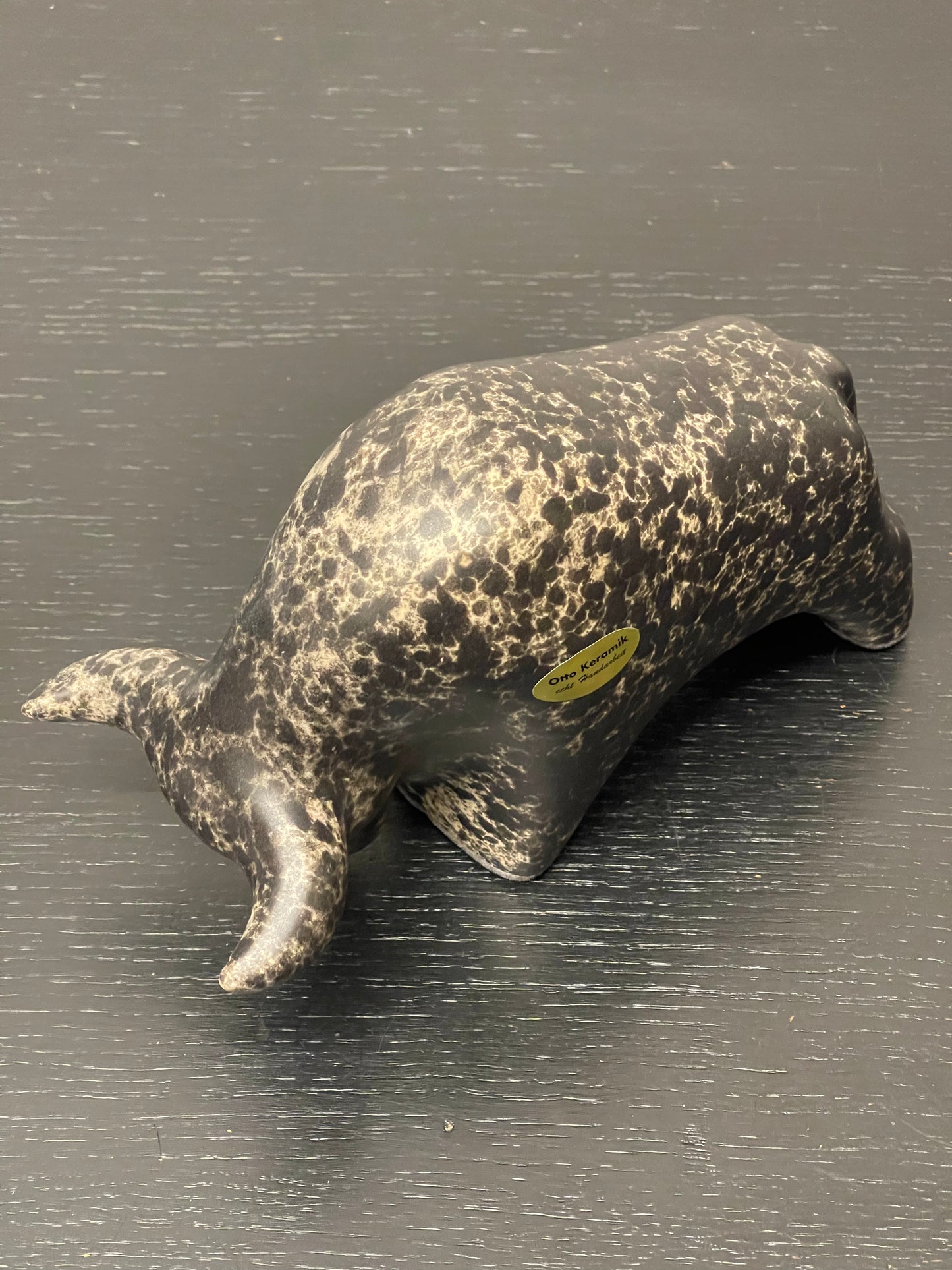 Otto Keramik Ceramic Bull West German Pottery Fat Lava