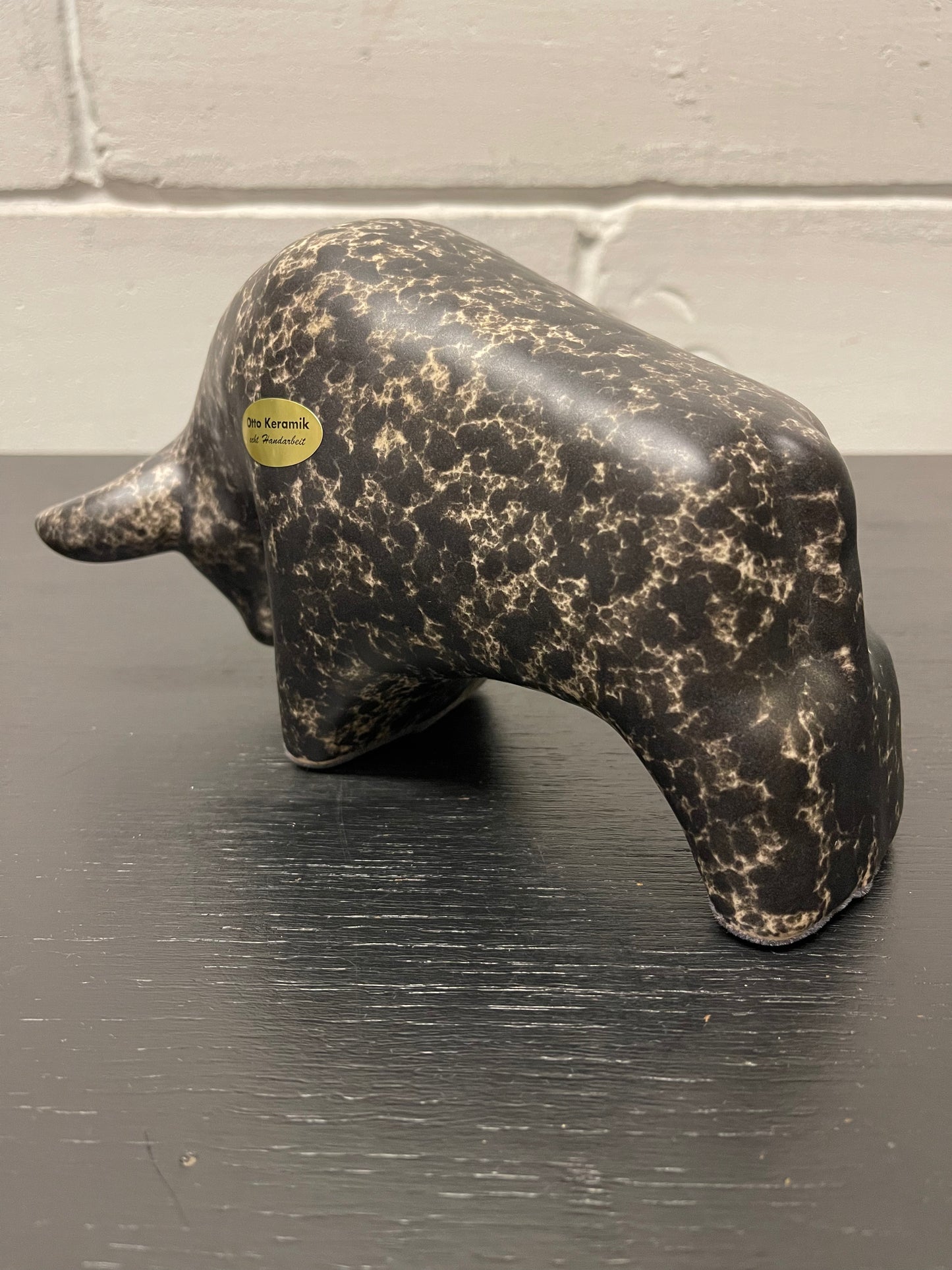 Otto Keramik Ceramic Bull West German Pottery Fat Lava