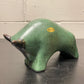 Otto Keramik Ceramic Bull West German Pottery Fat Lava