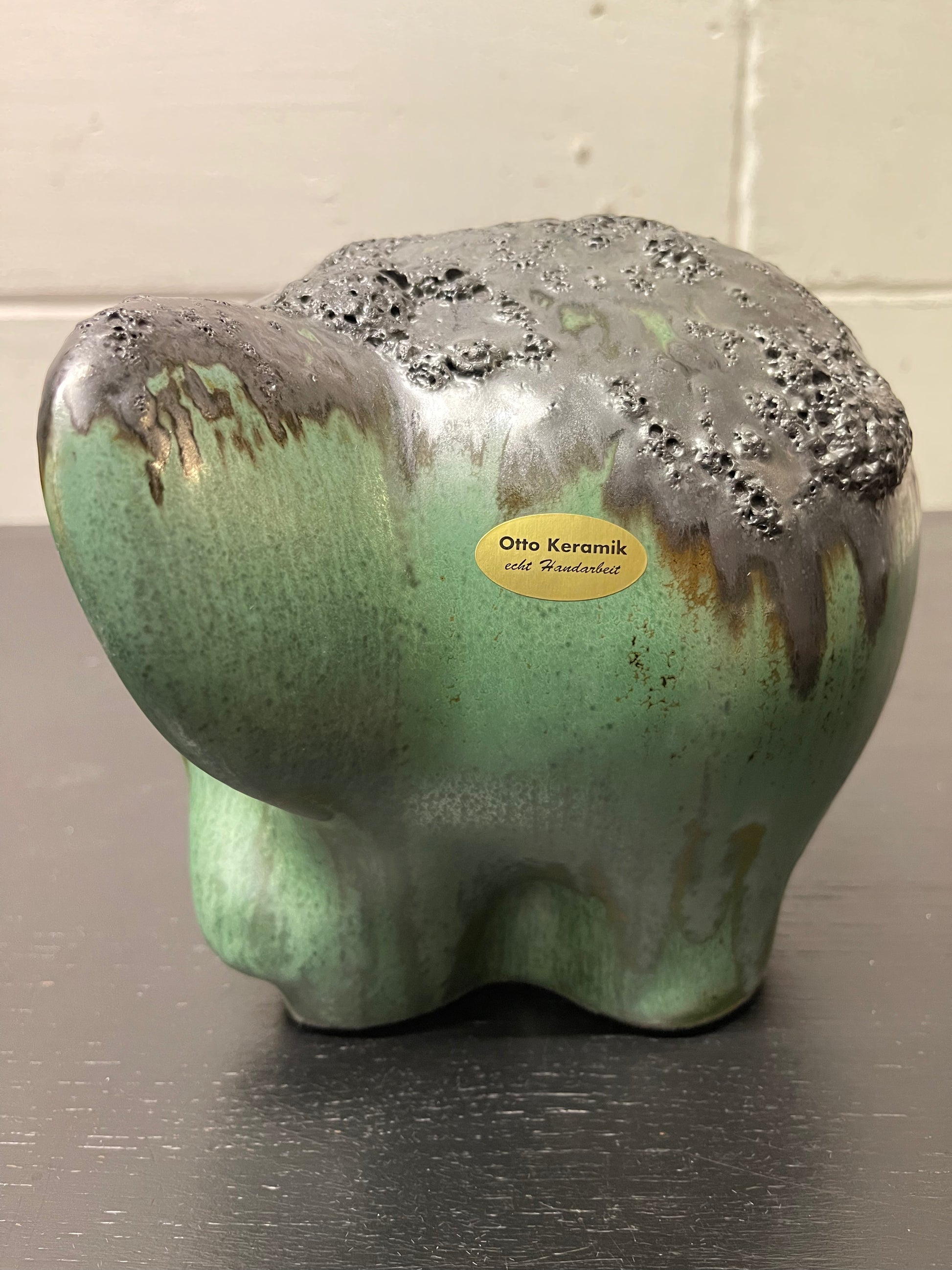 Otto Keramik Ceramic Elephant West German Pottery Fat Lava – www Otto Keramik Ceramic Elephant West German Pottery Fat Lava – www