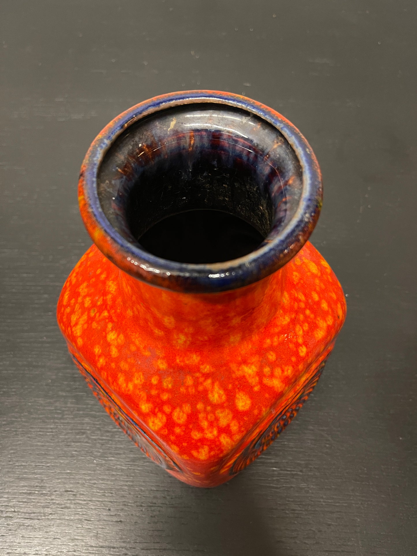 1960s West German Pottery Fossil Vase By Bay 80/25