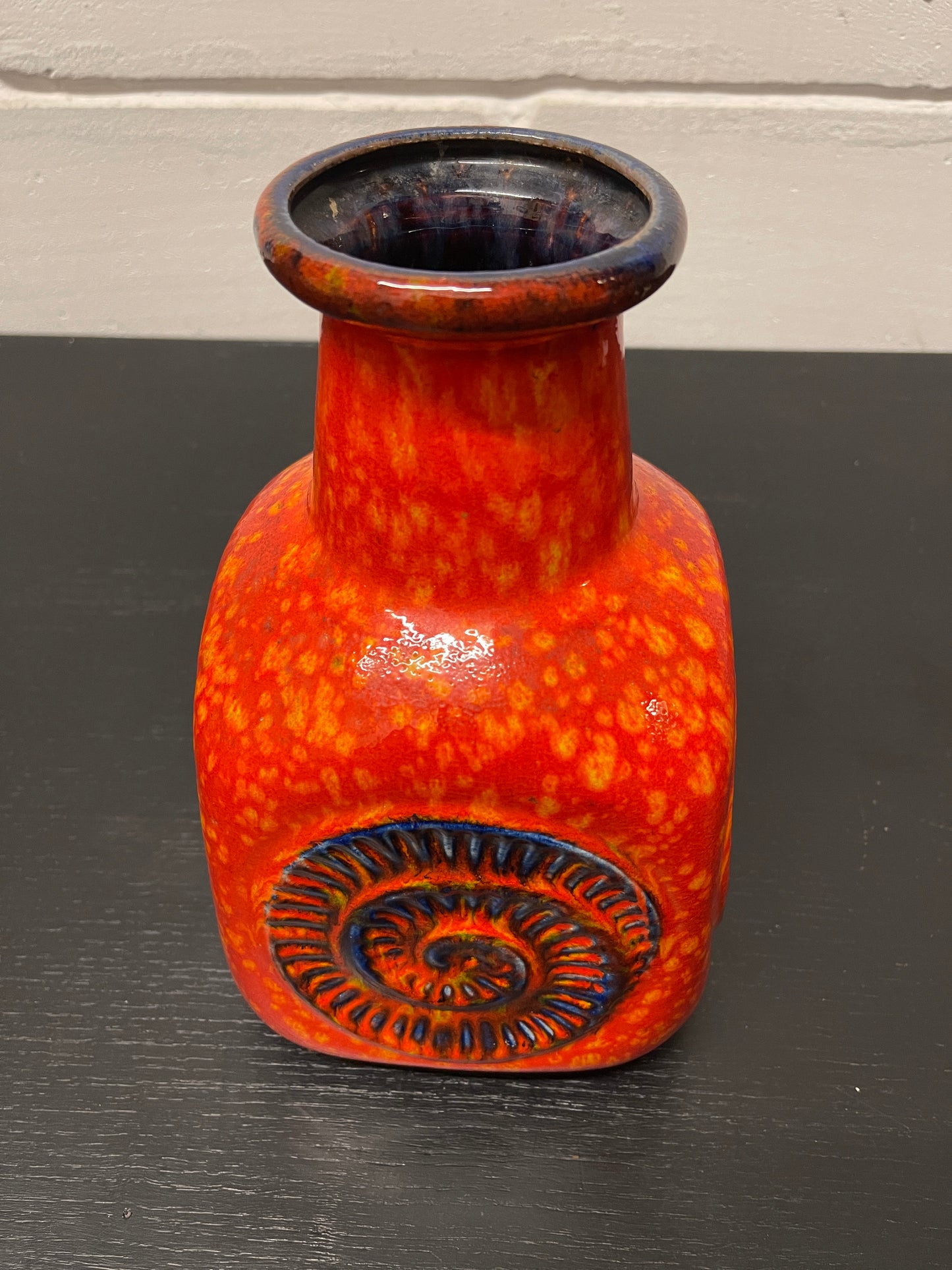 1960s West German Pottery Fossil Vase By Bay 80/25
