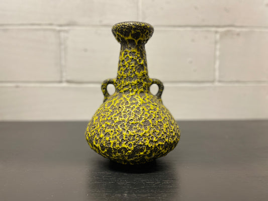 1960s West German Pottery Fat Lava Vase By Japecco 62/30