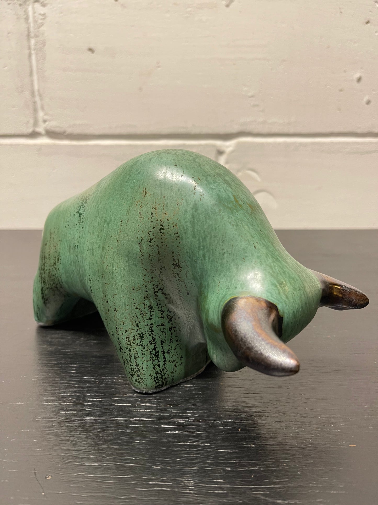Otto Keramik Ceramic Bull West German Pottery Fat Lava