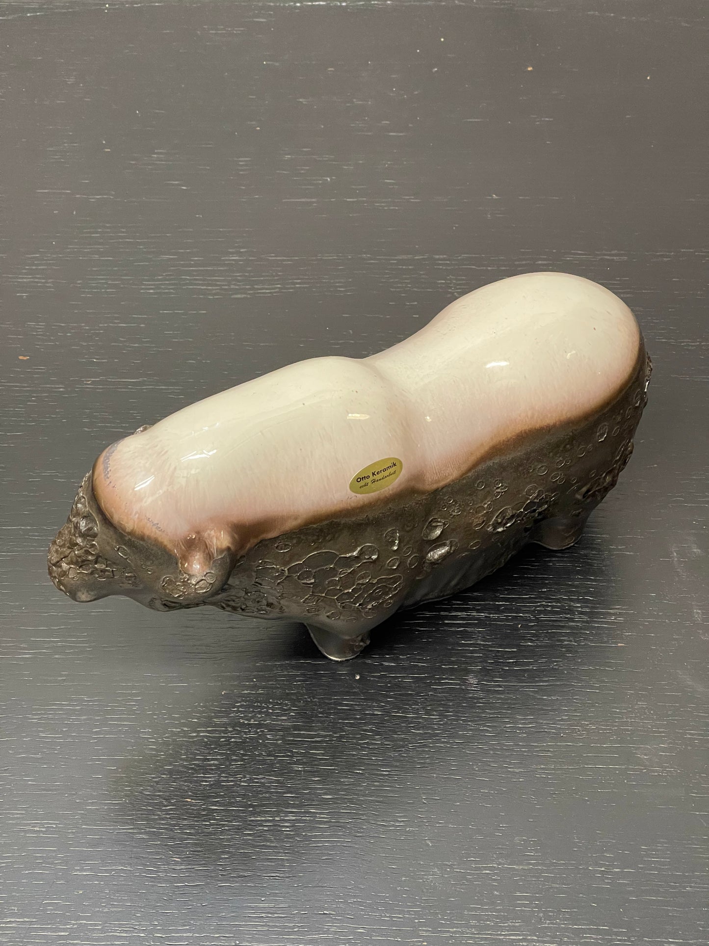 Otto Keramik Ceramic Buffalo West German Pottery Fat Lava