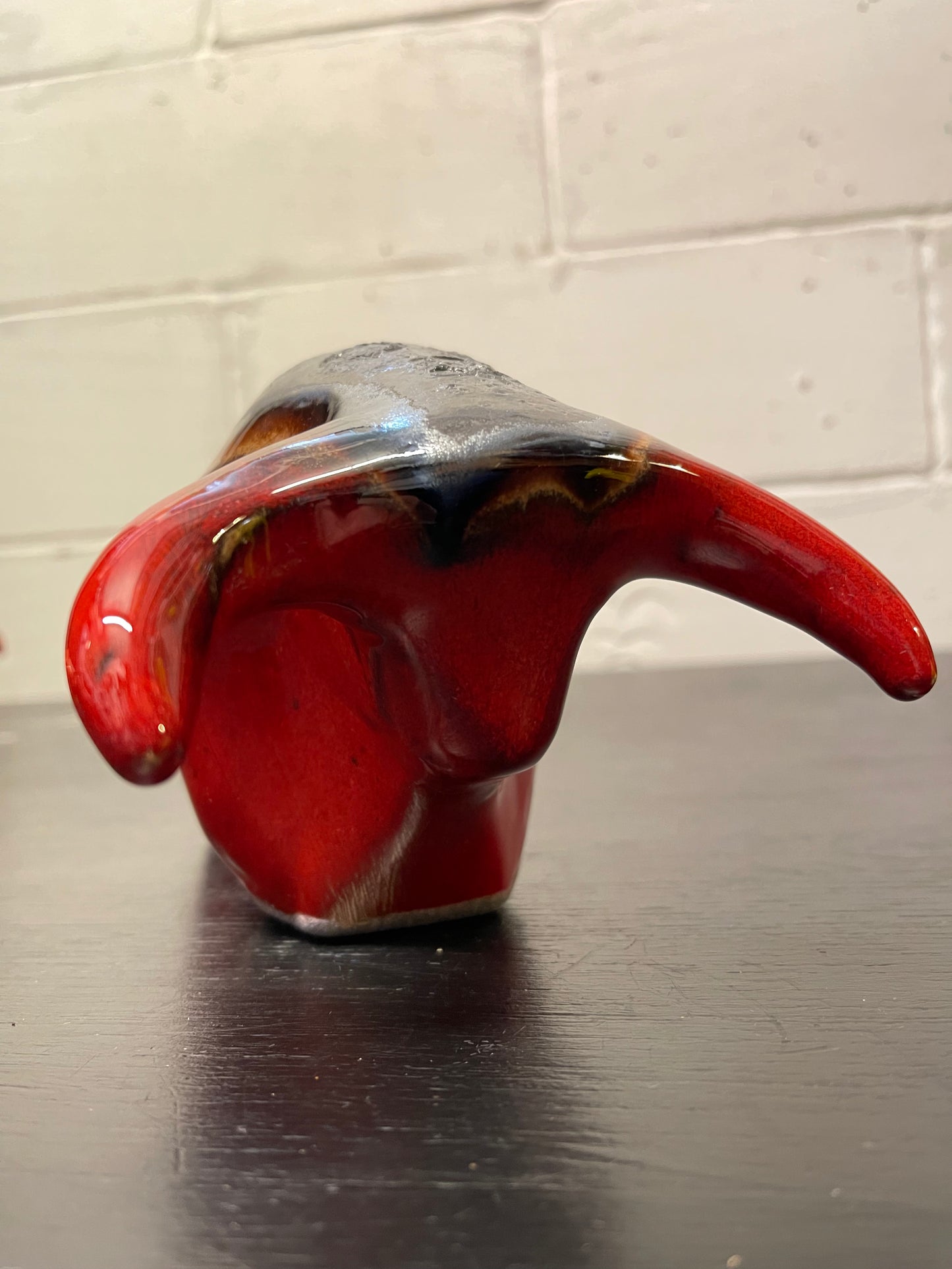 Otto Keramik Ceramic Bull West German Pottery Fat Lava