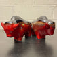 Otto Keramik Ceramic Bull West German Pottery Fat Lava