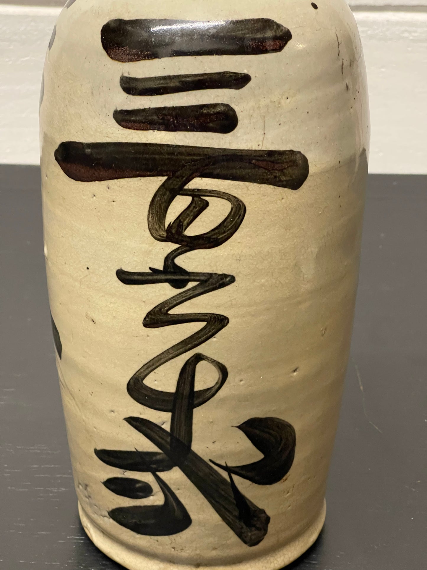 Large Antique Japanese Ceramic Saki Bottles