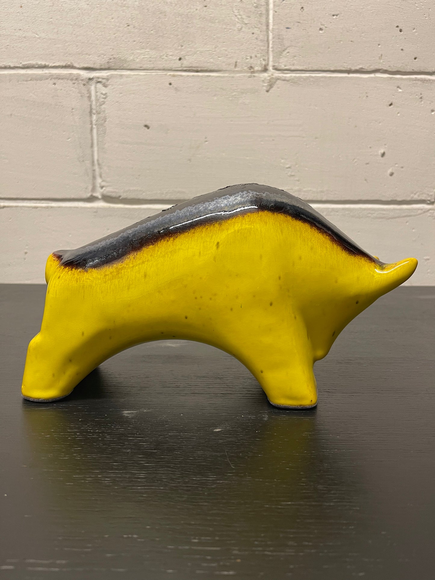 Otto Keramik Ceramic Bull West German Pottery Fat Lava