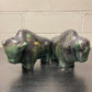 Otto Keramik Ceramic Bull West German Pottery Fat Lava